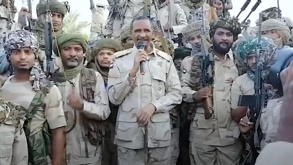 Sudan’s RSF Leader Appears In First War Video RSF Leader