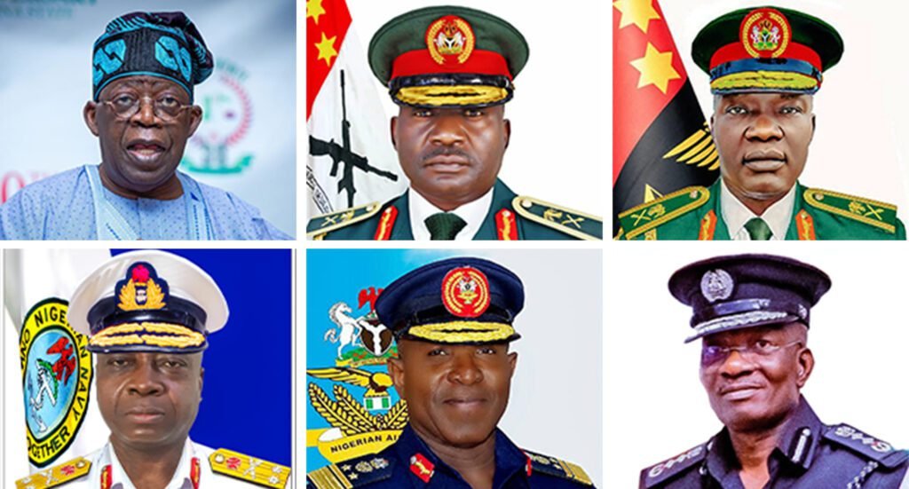 Tinubu and Service Chiefs