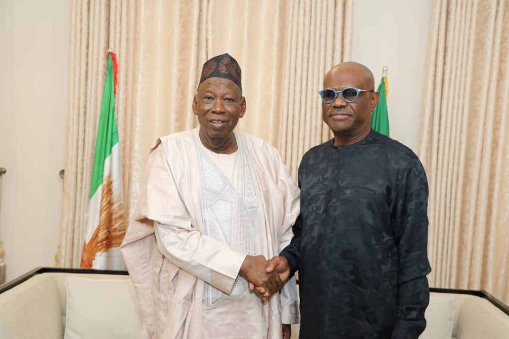 Ganduje Names Wike In APC Campaign Council For Bayelsa, Kogi, Imo Gov Polls Wike and Ganduje