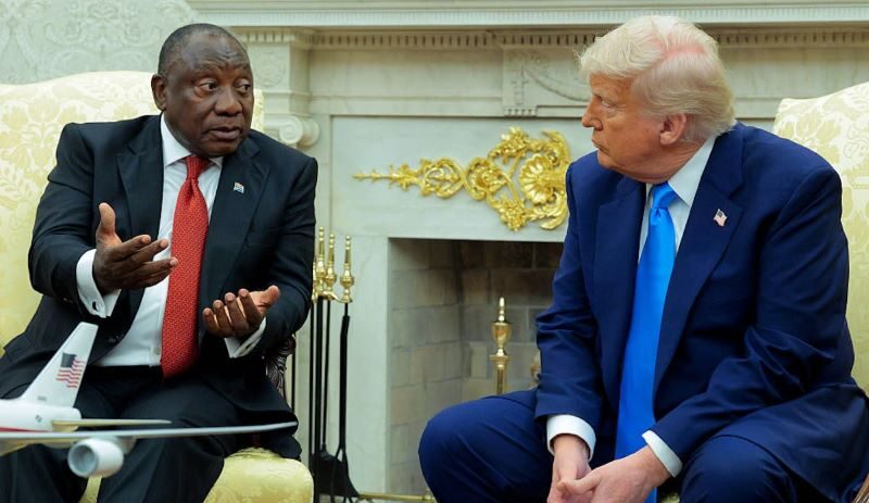 US Officials Won’t Attend G20 Summit In South Africa, Says Trump Trump Ramphosa e1762659715694