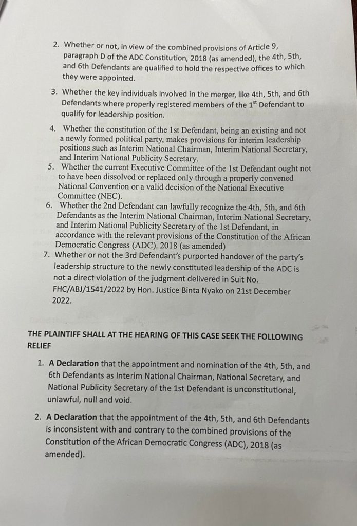 ADC Members File Suit Challenging Legality Of Interim Executive’s Positions 2 ADC Suit 2