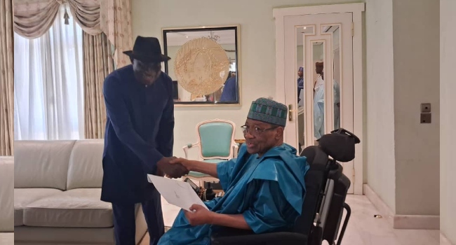 ‘His Hilltop Home is a Mecca for Nigerians’, Jonathan Hails IBB At 84 Jonathan And IBB