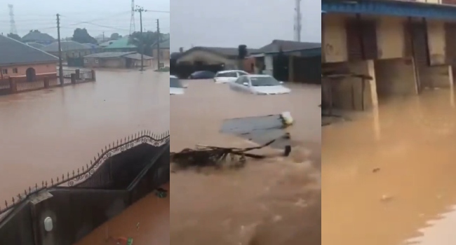 Floods Paralyse Lagos As Homes, Roads, Vehicles Go Underwater, Lekki, Surulere Among Worst Hit Lagos Flood