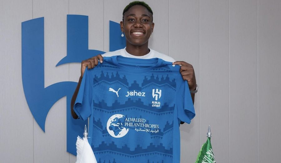 Asisat Oshoala Goes To Saudi, Signs Two-Year Deal With Al Hilal Asisat Al Hilal