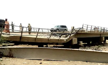 Police Alert Commuters As Kano Bridge Collapses After Heavy Rain Kano Bridge 1