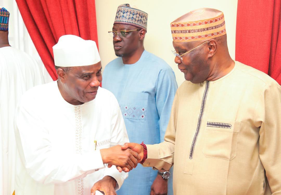 Opposition Dumps ADA, Adopts ADC As Pantami, El-Rufai, Others Join Atiku At Coalition Meeting 1 Tambuwal Atiku Meeting