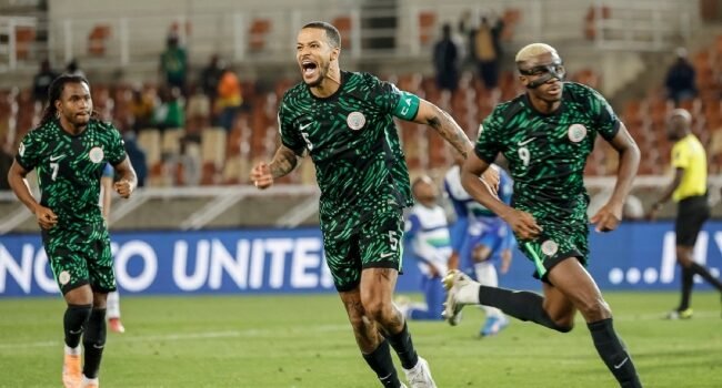Super Eagles Boost World Cup Hopes With Slim 2-1 Win Over Lesotho, All Eyes On Tuesday Eagles Lesotho