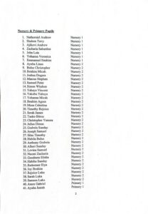 Niger List 2