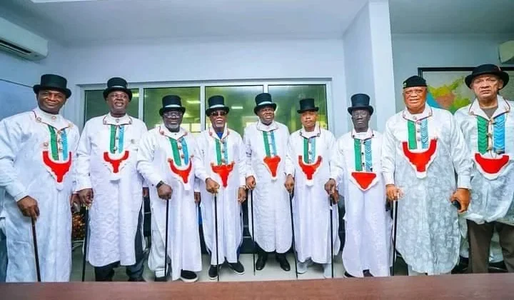 Shettima, Akpabio, APC Governors In Bayelsa As Governor Diri Joins Ruling Party Shettima Bayelsa 1 e1762197453331