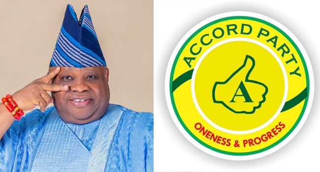 JUST IN: Osun Governor, Adeleke Announces Defection To Accord Party Adeleke Osun