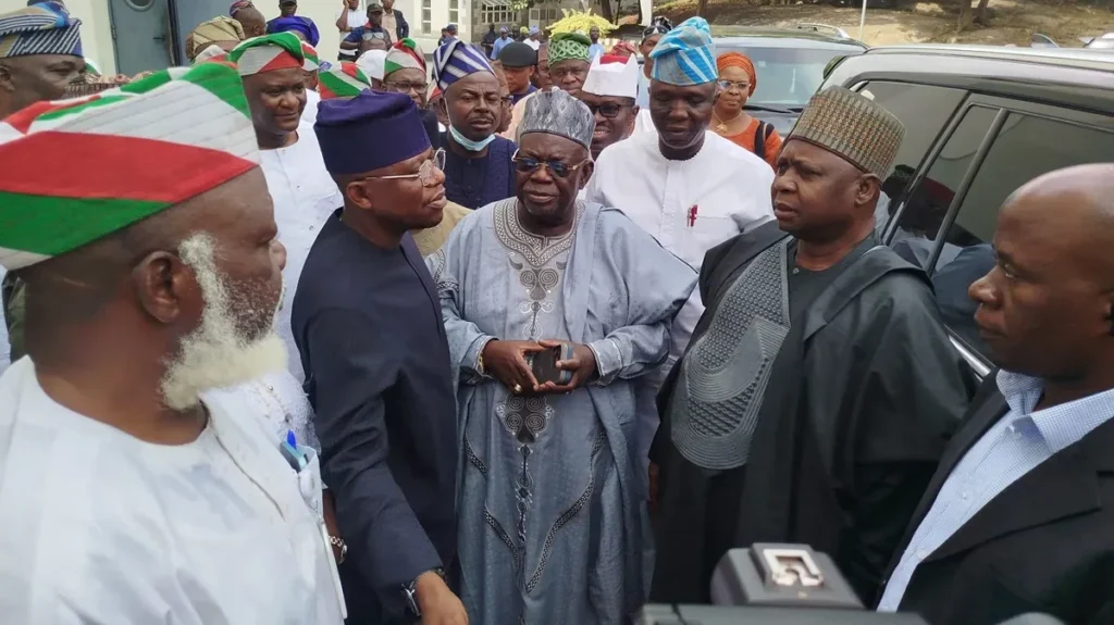 Turaki, Ex-Govs, PDP Leaders Meet Obasanjo In Abeokuta Turaki Others e1765636478587