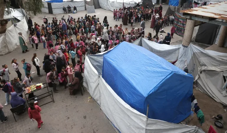 Under Fire For Education: Gaza Children Dodge Snipers To Attend Tent Schools Tent School e1767759961131