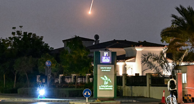 Trump Says Iran War Projected To Last Five To Five Weeks, Could Go ‘Far Longer’ Dubai Missile