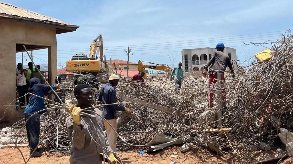 Three Killed As Unfinished Building Collapses On Church Service In Ghana Ghana Building