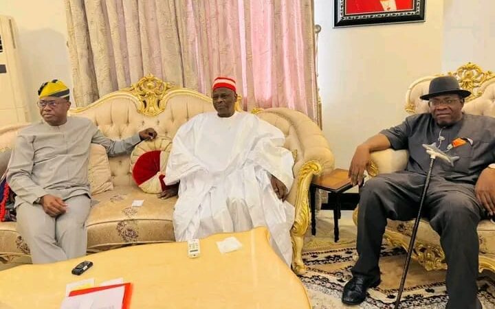 Sallah: Kwankwaso Hosts Obi, Makinde, Seriake Dickson In Kano Kwnakwaso MAkinde Dickson e1774221441424