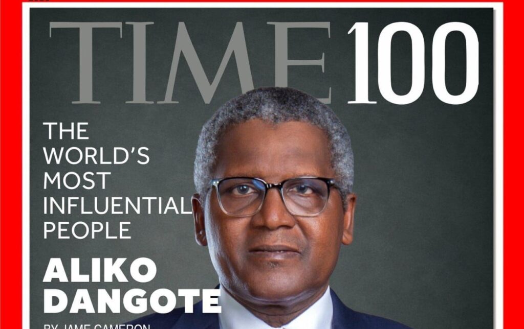 FULL LIST: Dangote Emerges Only Nigerian On TIME 100 Most Influential People For 2026 Dangote time e1776312085133