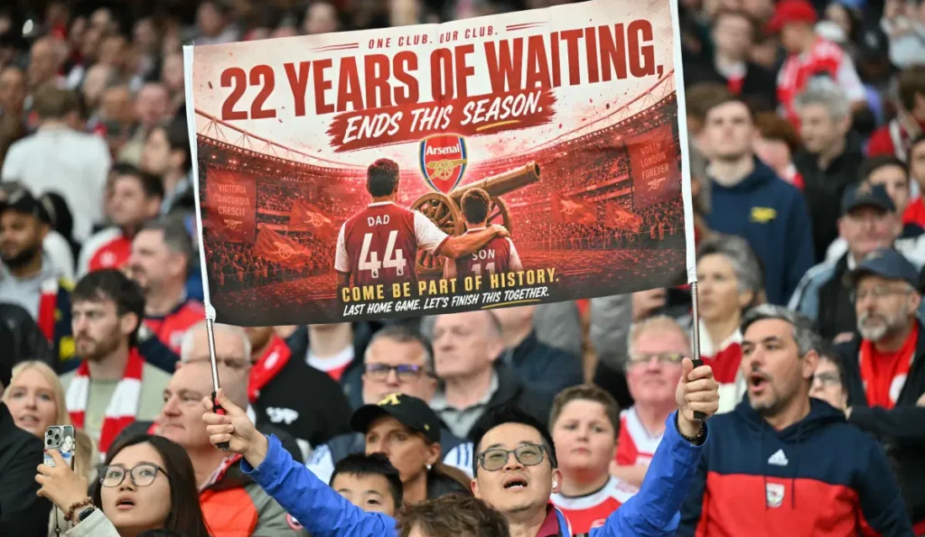 After 22 Years, Arsenal Clinch Premier League Title As Man City Stumble At Bournemouth Arsenal Wait Ends e1779224098721