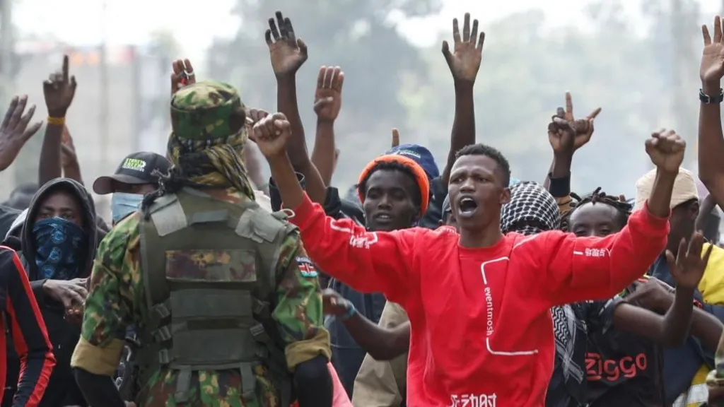 Man Reportedly Shot At Kenya Protest Against US Ebola Quarantine Centre Kenya Ebola Protest 2