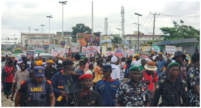 EndBadGovernance Protest Holds In Lagos As Demonstrators Demand Action On Hardship, Insecurity Lagos Protest