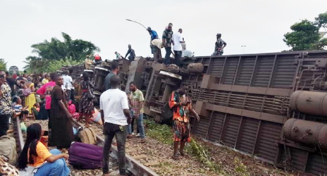 Three Passengers Die As Warri–Itakpe Train Derails, NRC Launches Emergency Response Warri Train Derails