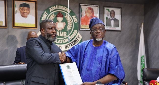 Aina Assumes Office As JAMB Registrar, Vows To Uphold Board’s Integrity Aina JAMB