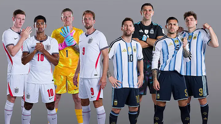 England Face Argentina As Messi Set for First-Ever Meeting With The Three Lions England argentina