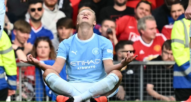 Haaland’s Goal Helps 10-Man City Beat United In Manchester Derby Haaland derby