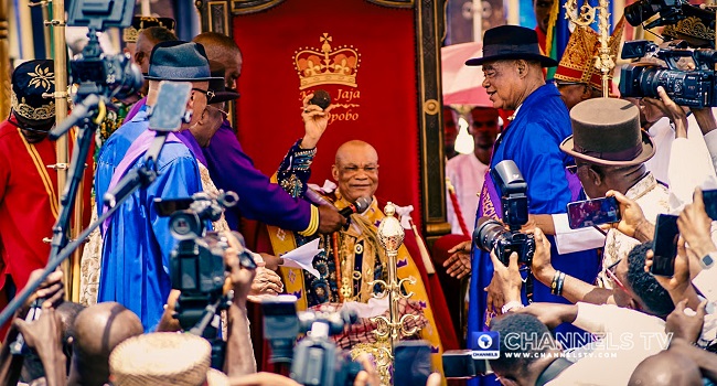 Jonathan, Obi Of Onitsha, Olu Of Warri Attend MacPepple Jaja’s Coronation As Opobo King Jaja Of Opobo