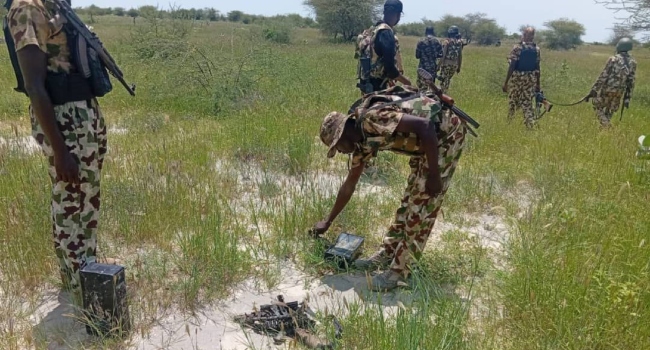 Troops Recover Five More Boko Haram/ISWAP Bodies, AK-47s In Borno Troops Recover