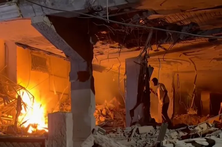 Israeli Air Attack On Gaza City Apartment Kills At Least Five Gaza Apartment