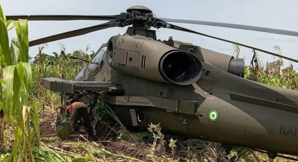 Two Days After Ondo Crash, Another NAF Helicopter Crash-Lands In Benue NAF Benue Crash